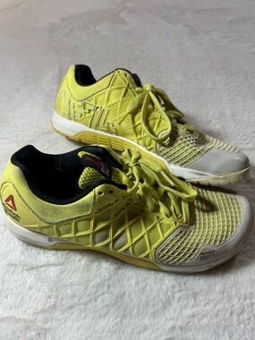 Reebok CrossFit CF74 Shoes Womens 10 Yellow Training RopePro Metasplit